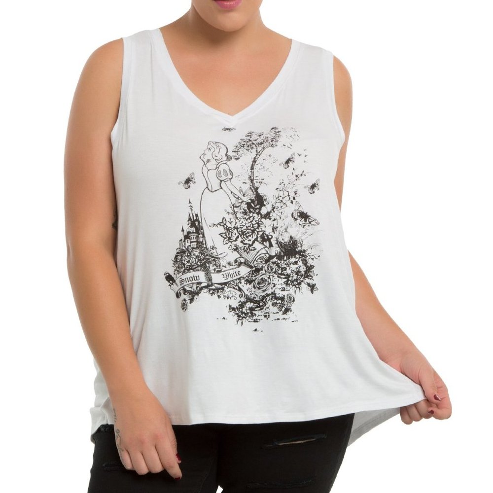 Disney Snow White Drawing Split Back Tank